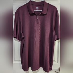 R&R Casuals Men's Maroon Polo Shirt Size XL